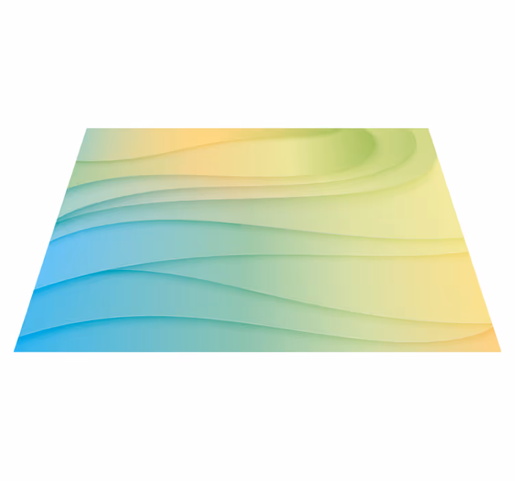 Geometriai vinil szőnyeg modern absztrakt formákban - TenStickers
