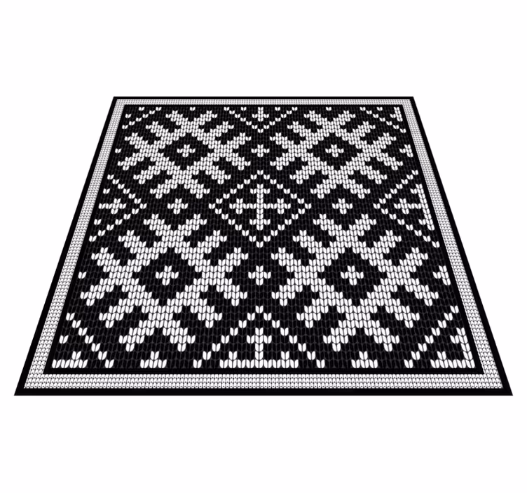 Viking láncos négyzetmintás vinil szőnyeg geometriai - TenStickers