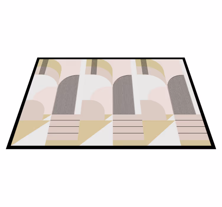 Vinil szőnyeg geometriai pasztell színekben - TenStickers
