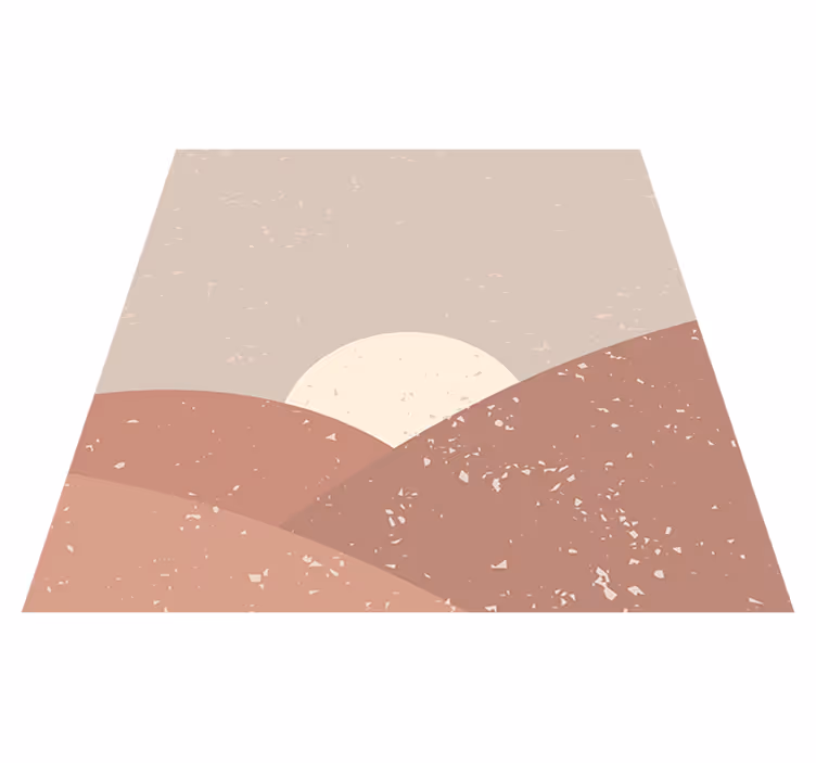 Geometriai vinil szőnyeg falikép hajnalban - TenStickers
