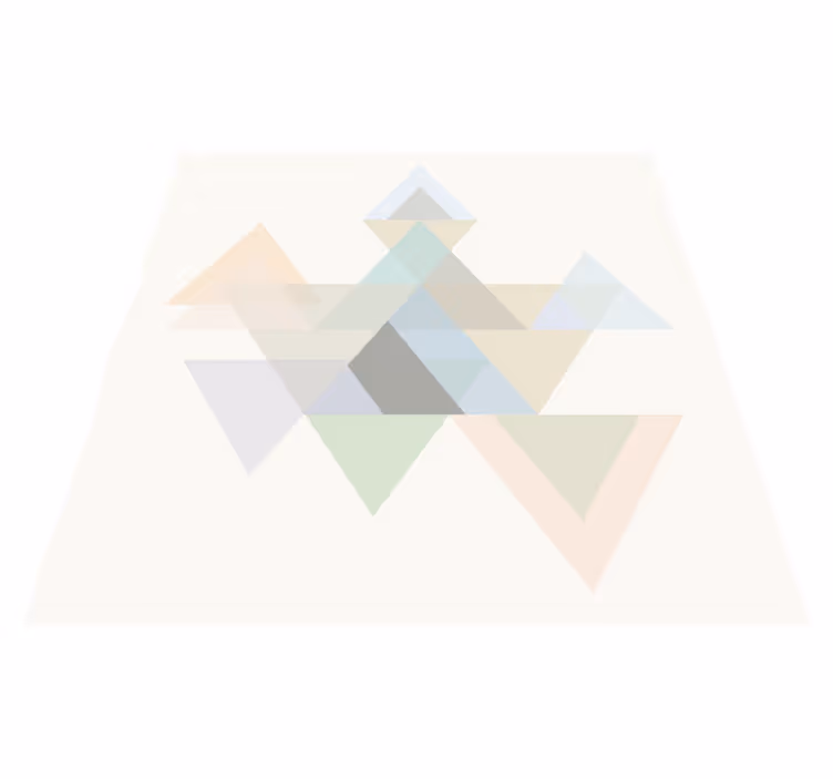 Színes falikép háromszögek vinil szőnyeg geometriai - TenStickers