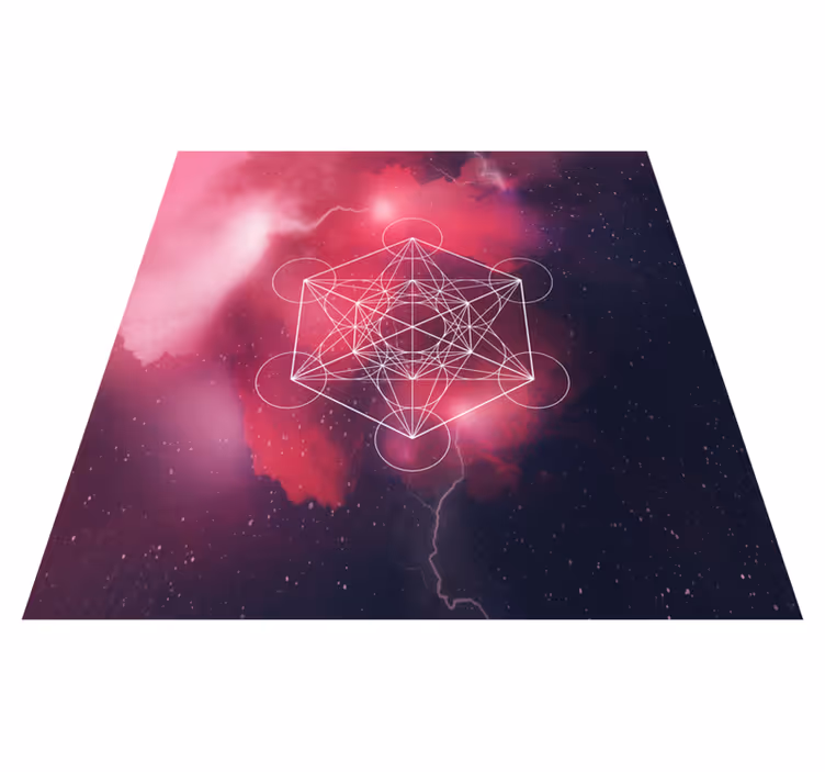 Metatron szimbólum vinil szőnyeg geometriai - TenStickers