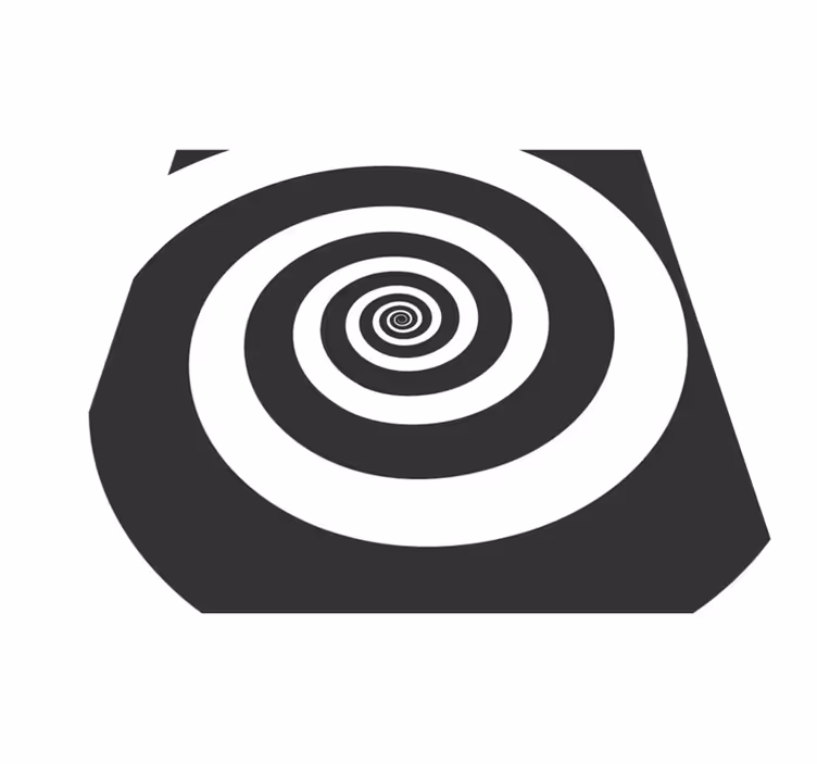 Spirális mozgás vinil szőnyeg geometriai - TenStickers
