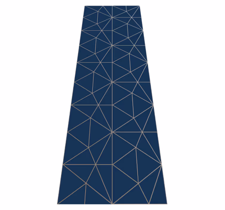 Geometrikus háromszög prizma vinil szőnyeg nappali - TenStickers