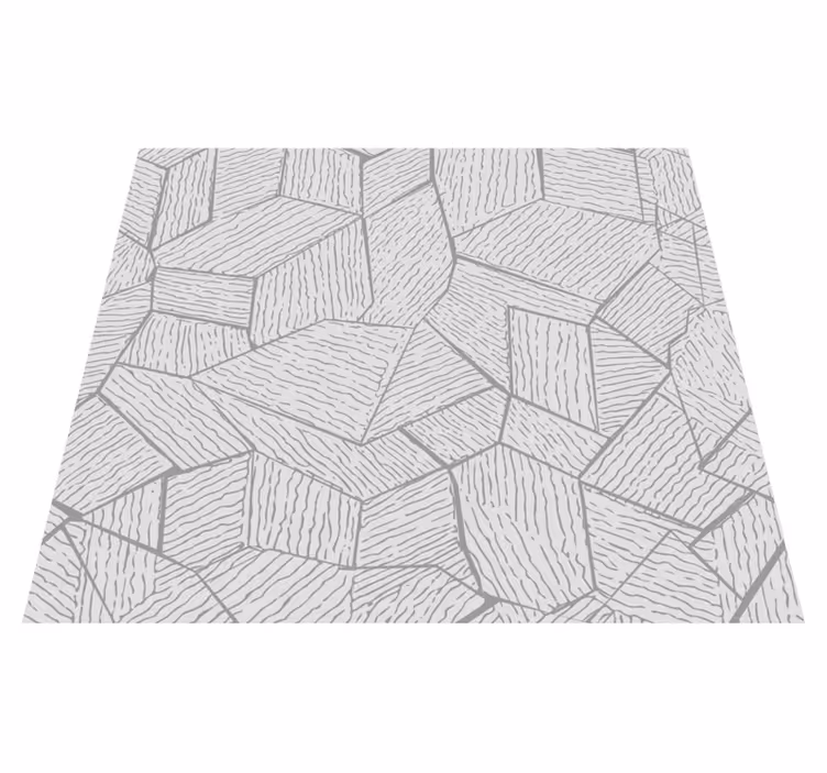 Szürke vinil szőnyeg afrikai textil hatással - TenStickers