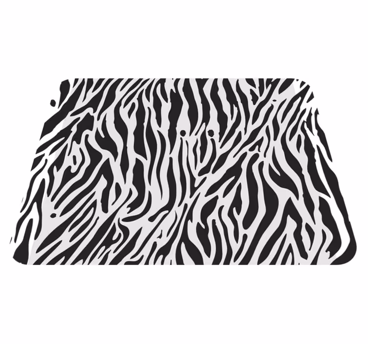 Zebra minta vinil szőnyeg fehér - TenStickers