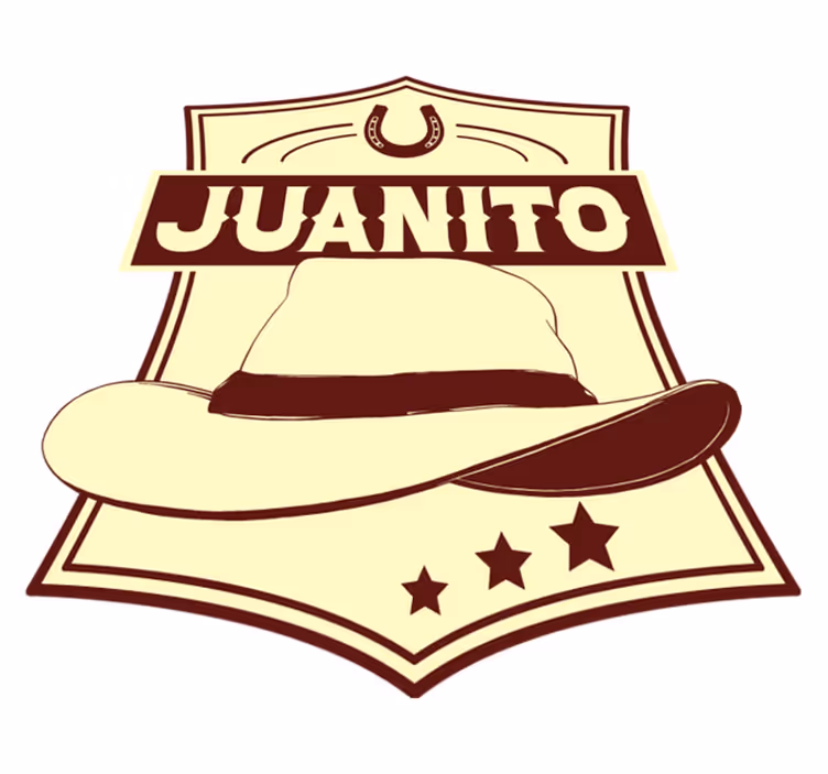 Cowboy kalap nevera - barna vinil szőnyeg - TenStickers