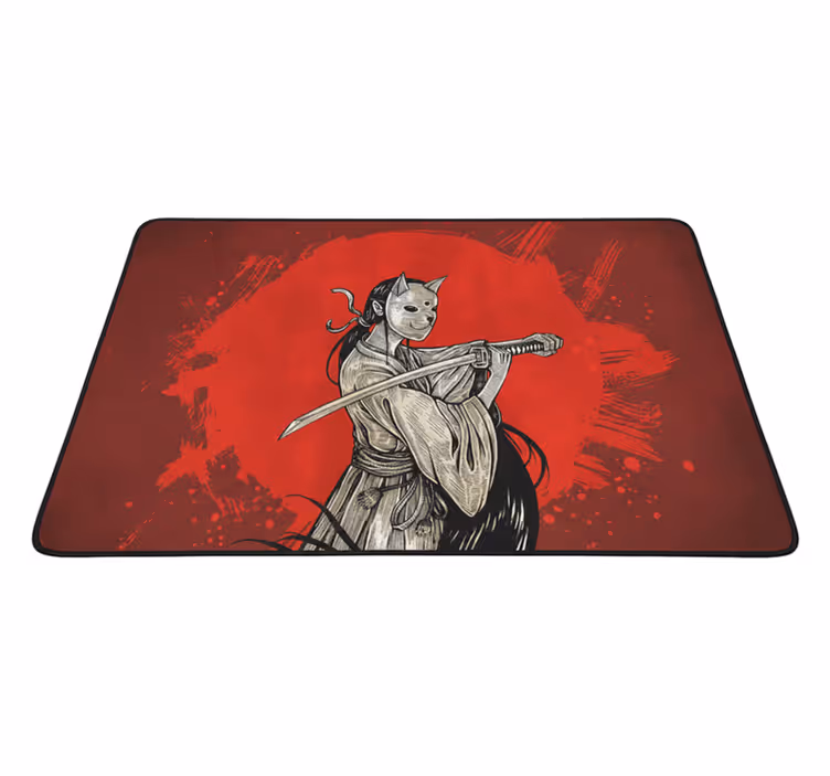 Piros vinil szőnyeg anime jelzéssel - TenStickers