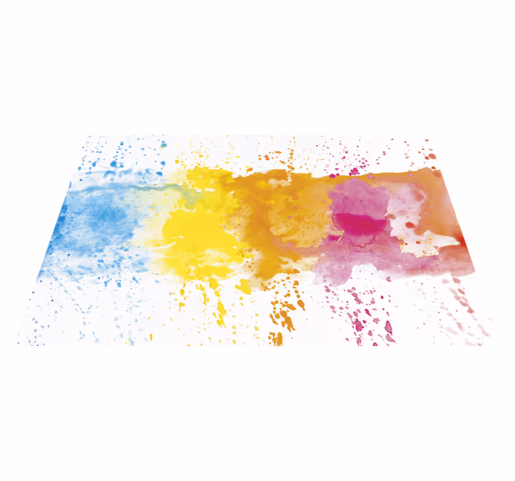 Akvarell splash modern bakelit szőnyeg - TenStickers