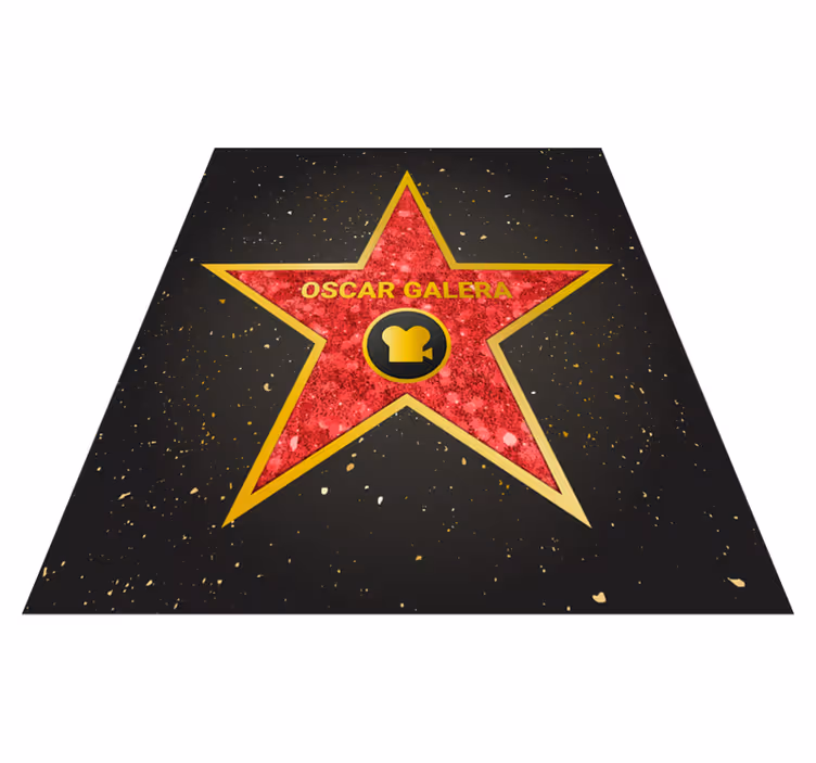 Személyre szabható hollywood csillag vinyl szőnyeg - TenStickers