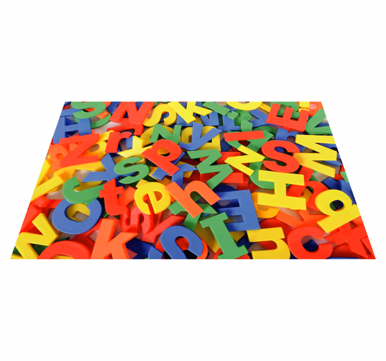 vinil szőnyeg ábécé ábécé puzzle játék - TenStickers