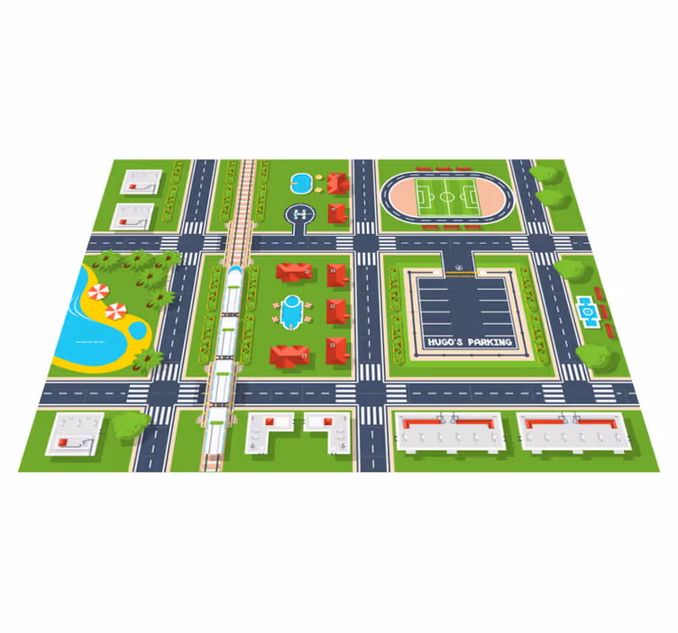 Csodálatos, személyre szabható parkoló vinil szőnyeg - TenStickers
