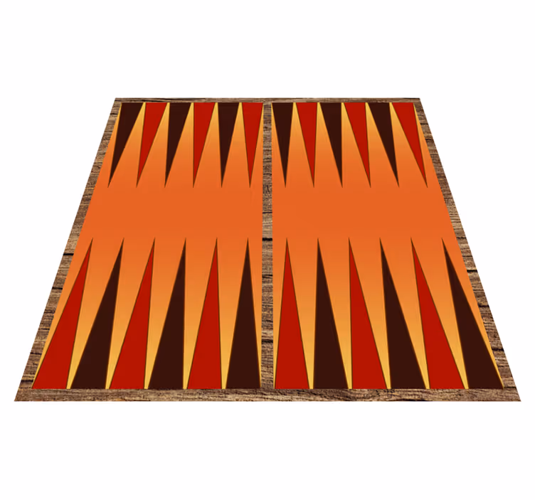 Csodálatos backgammon társasjáték vinyl szőnyeg - TenStickers