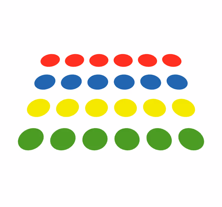 Csodálatos twister játék vinyl szőnyeg - TenStickers