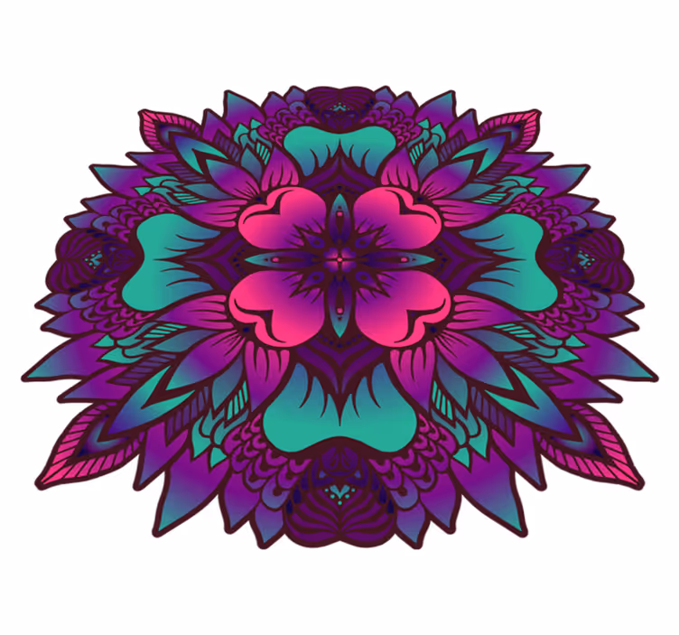 Mandala tervezés vinil szőnyeg mandala - TenStickers