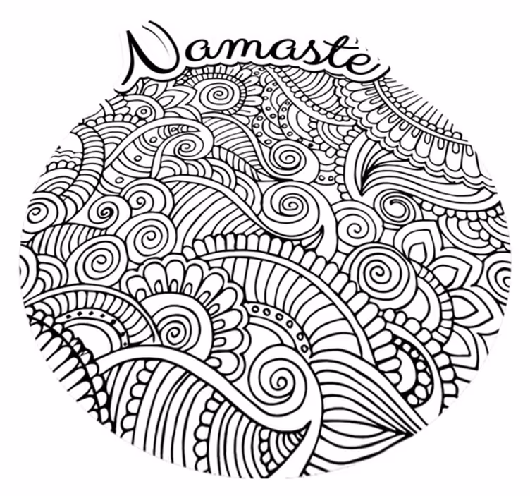 Mandala namaste vinyl szőnyeg - TenStickers