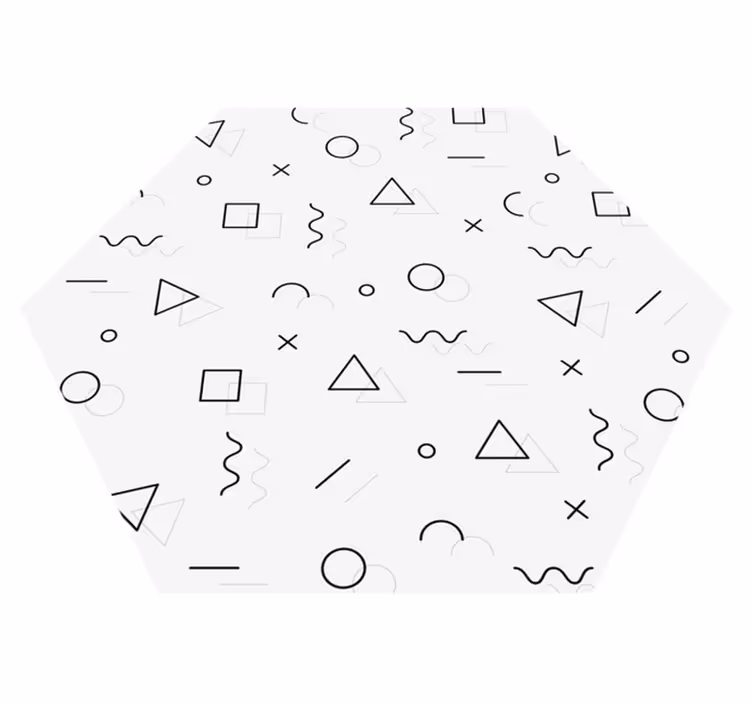 Absztrakt geometria vinil szőnyeg geometriai - TenStickers