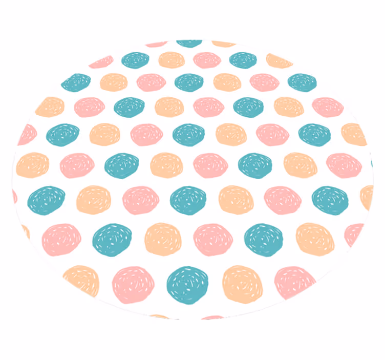 Kör alakú mintás vinil szőnyeg geometriai - TenStickers