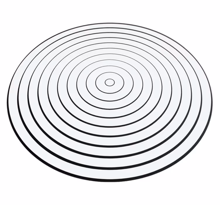 Minimalista vinilszőnyeg hanghullámai - TenStickers
