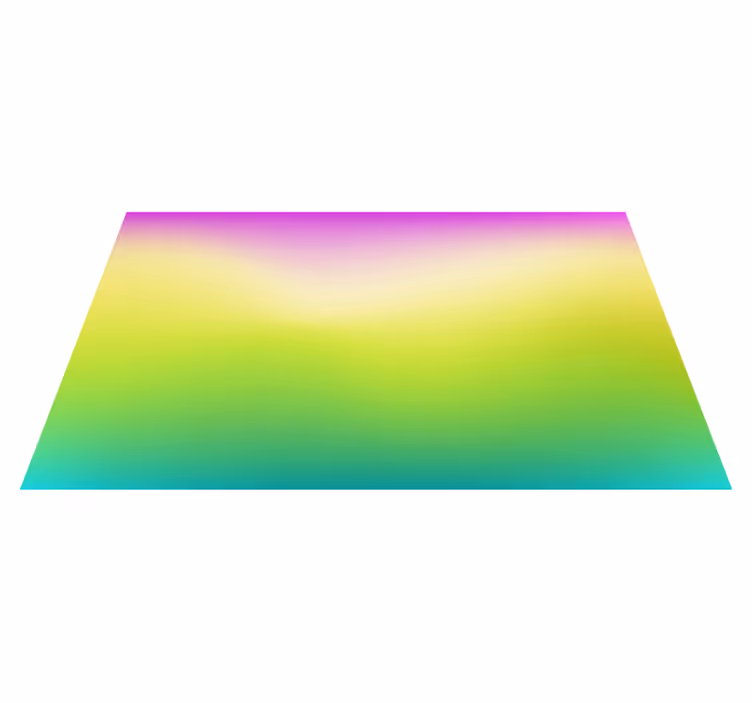 Pompás fluoreszkáló színű, modern bakelit szőnyeg - TenStickers