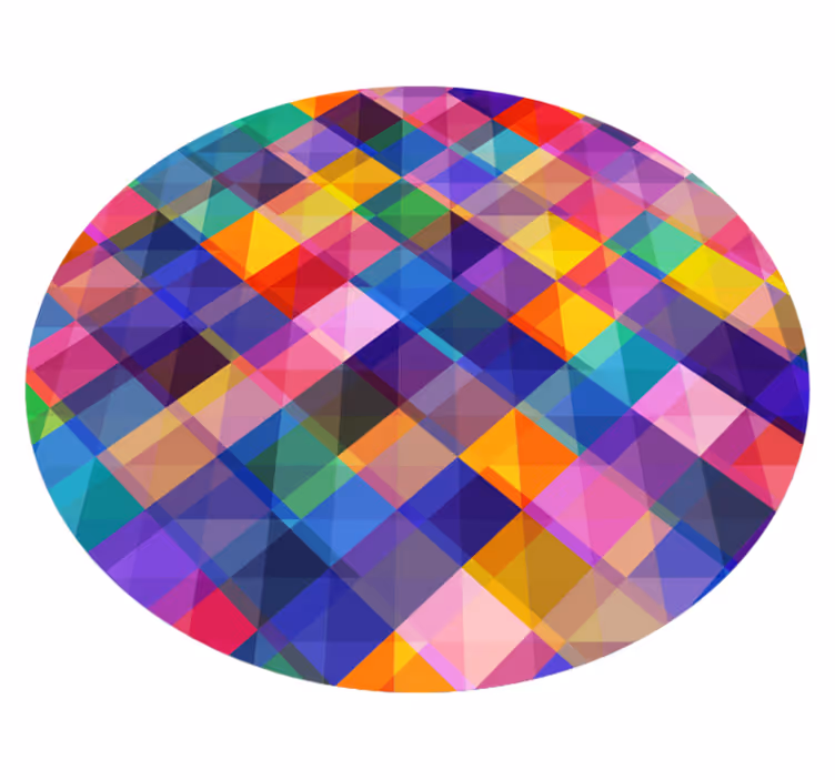 Modern színű mozaik vinil szőnyeg - TenStickers