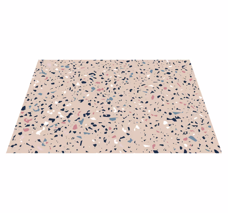 Mesés terrazzo textúrájú kő vinyl szőnyeg - TenStickers