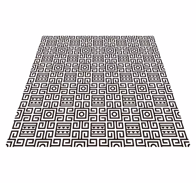 Geometriai minta kontraszt vinil szőnyeg geometriai - TenStickers