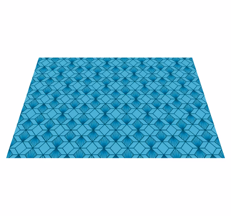Geometrikus mintás kijelző vinil szőnyeg geometriai - TenStickers