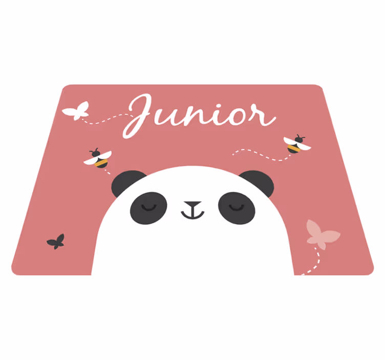 Személyre szabott panda gyerek vinyl szőnyeg - TenStickers