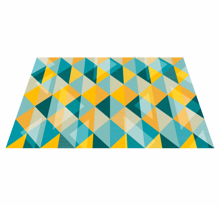 Háromszögek geometriai vinilszőnyegének története - TenStickers