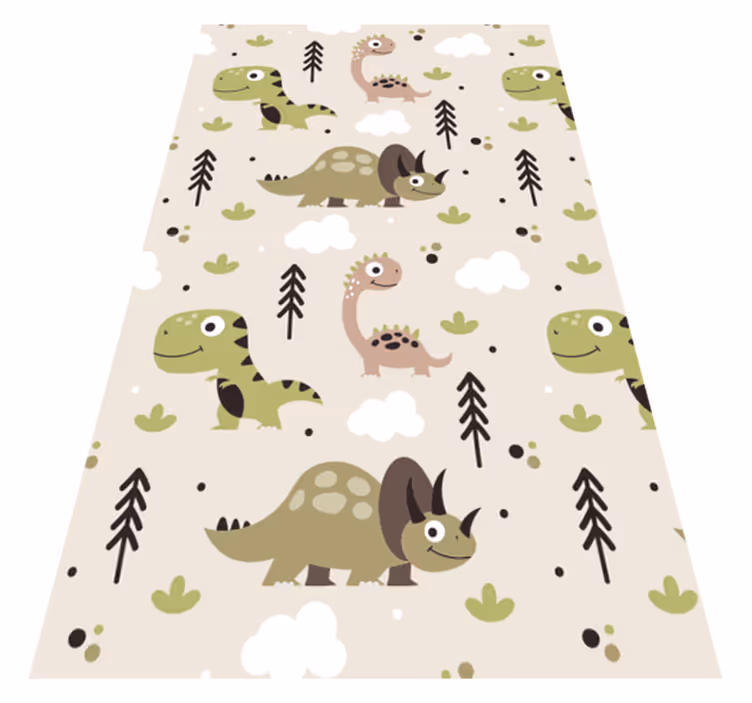 Dinoszaurusz gyerekek vinyl szőnyeg - TenStickers