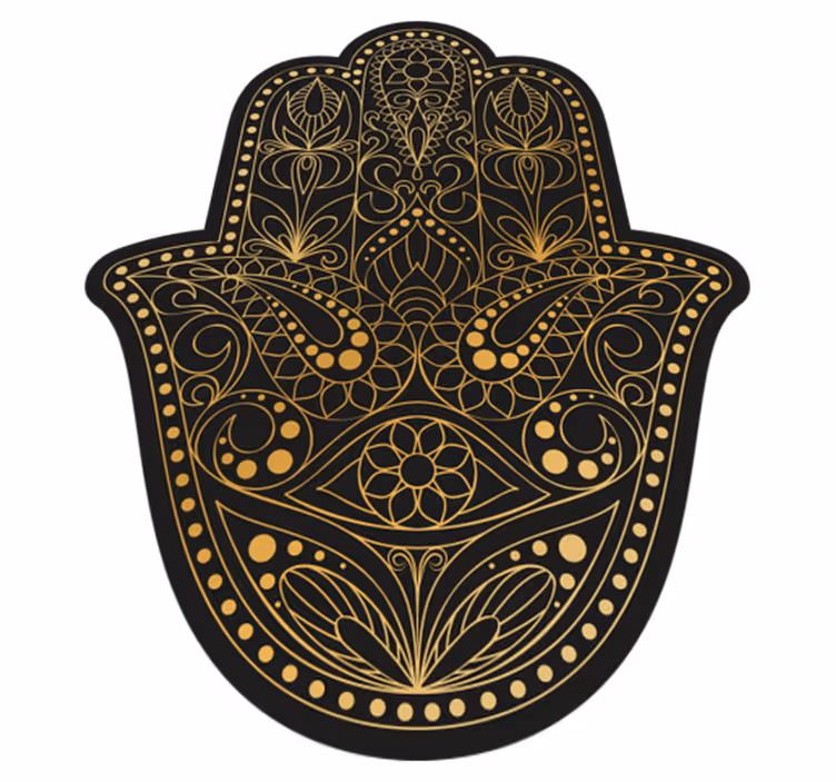 Fatma kézi mandala vinyl szőnyeg - TenStickers