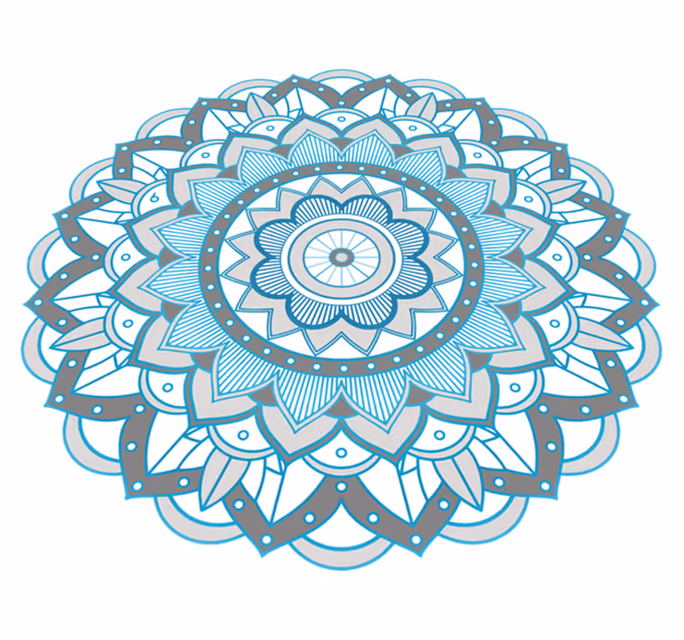 Kerek szőnyeg mandala vinil szőnyeg - TenStickers