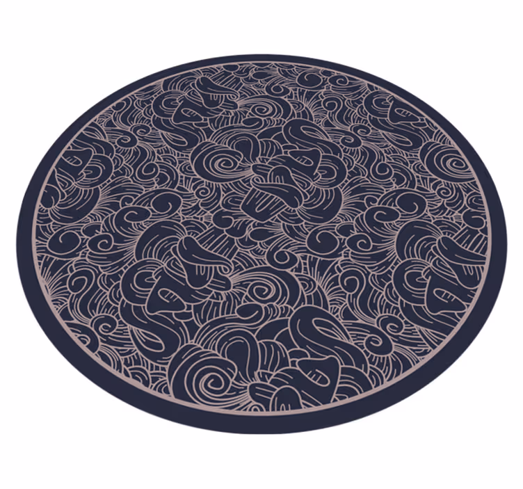 Mandala örvény motívum vinil szőnyeg mandala - TenStickers