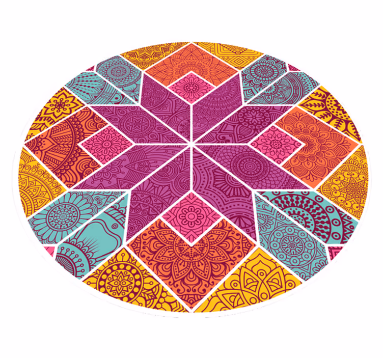 Paisley mozaik bakelit szőnyeg - TenStickers