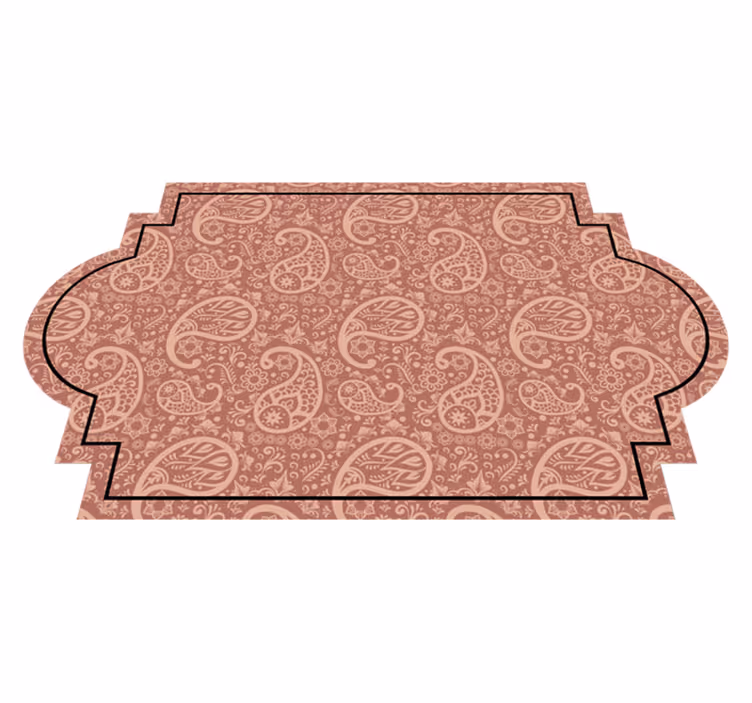 Paisley mintás előszoba bakelit szőnyeg - TenStickers