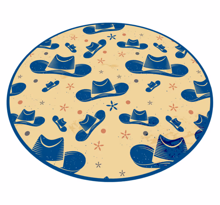 Cowboy kalap gyerek vinyl szőnyeg - TenStickers