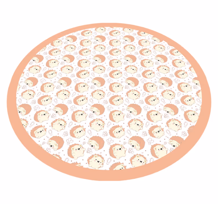 Oroszlán kör alakú minta vinil szőnyeg óvodák - TenStickers