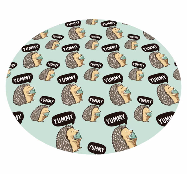 Sündisznó örömére vinil szőnyeg gyerekek - TenStickers