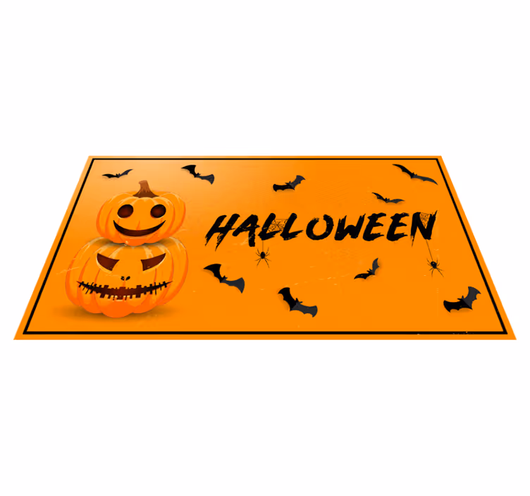 Halloween tök denevér halloween szőnyegek - TenStickers