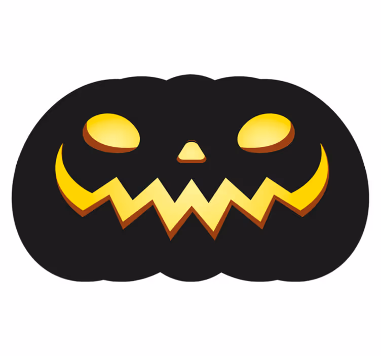 Kísérteties tök arc vinil szőnyeg halloween - TenStickers
