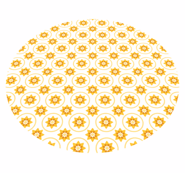Sárga nap modern vinyl szőnyeg - TenStickers
