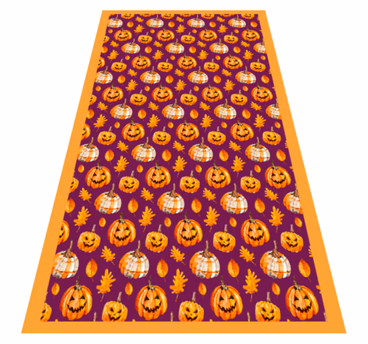 Sütőtök halloween vinil szőnyeg - TenStickers