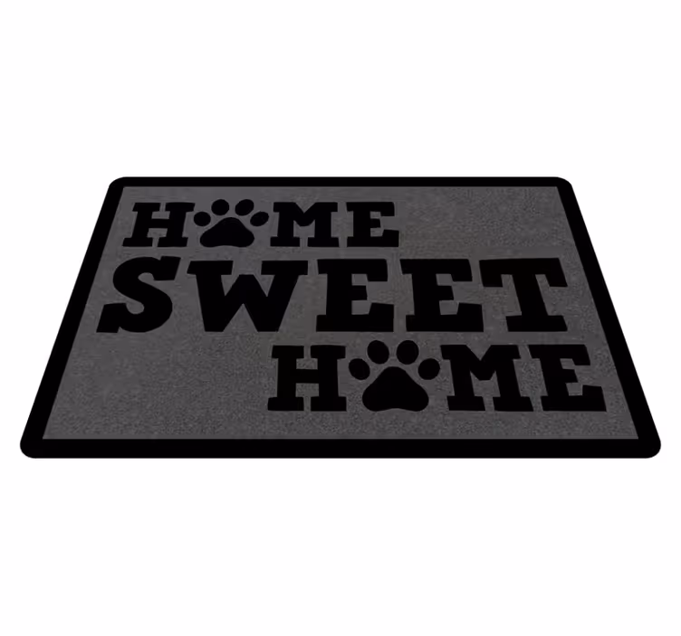 Paw welcoming entryway - barátságos bejárat vinil szőnyeg - TenStickers