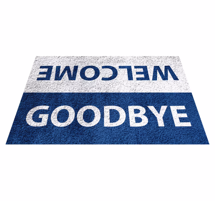 üdvözlöm és viszlát bakelit szőnyeg - TenStickers