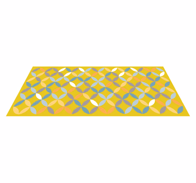 Absztrakt geometriai kompozíció vinil szőnyeg geometriai - TenStickers