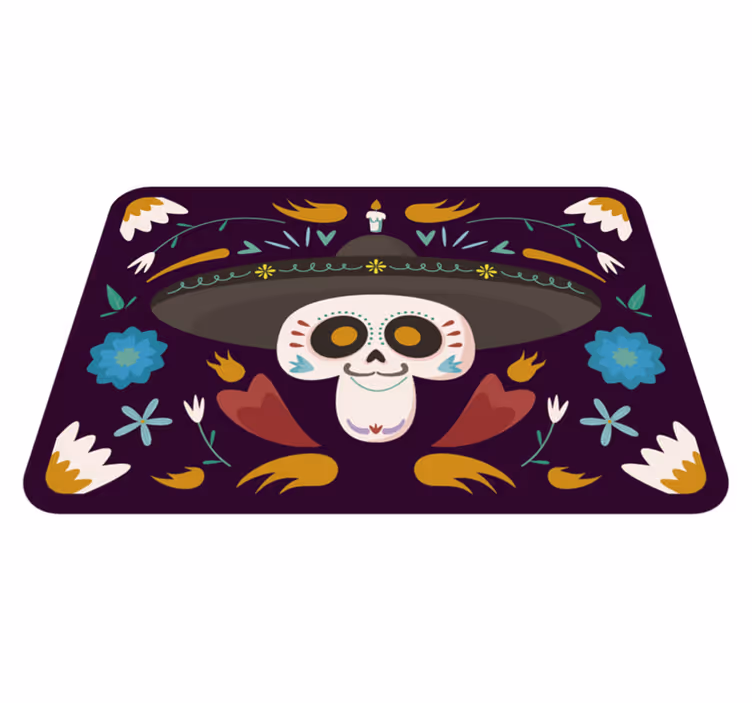 Mexikói stílusú halloween szőnyegek - TenStickers