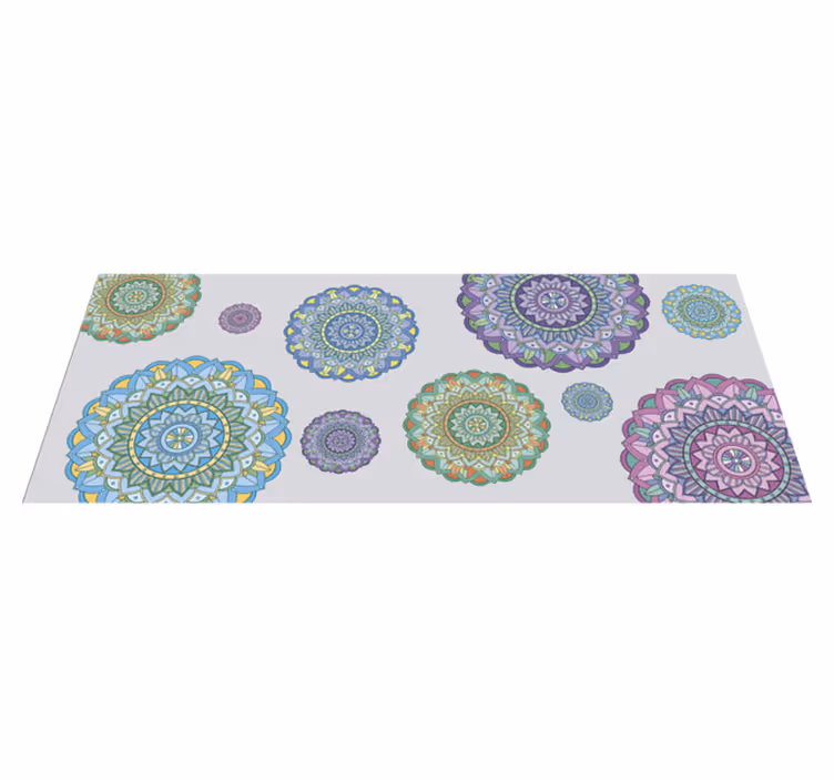Mandala körök mandala szőnyeg - TenStickers