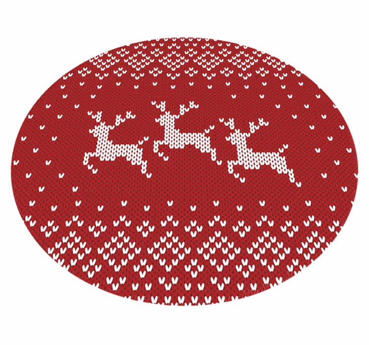 Karácsonyi jumper minta karácsonyfa szőnyeg - TenStickers
