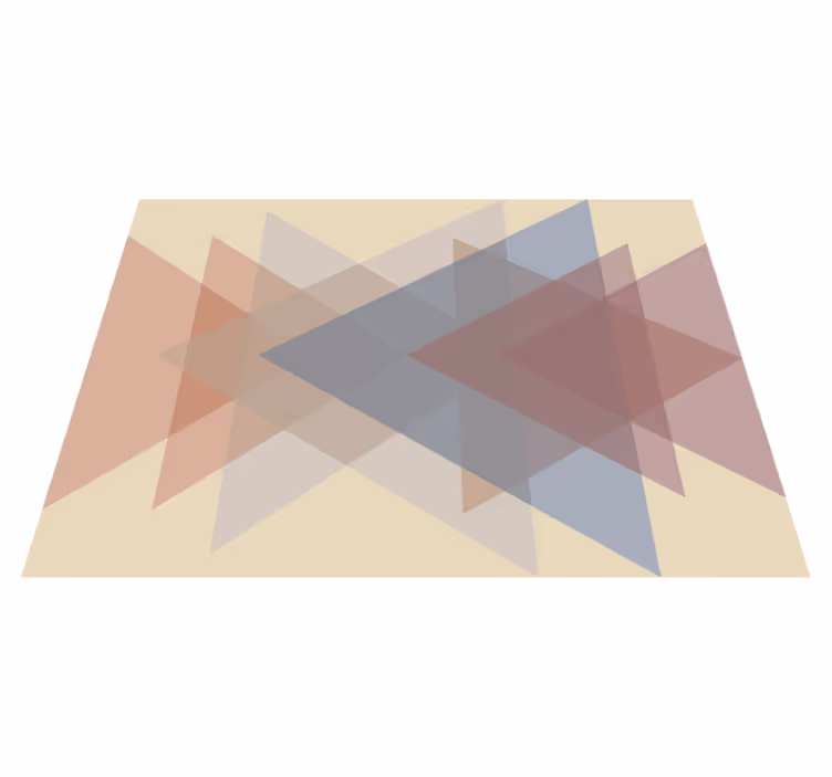 Geometriai átfedés vinil szőnyeg geometriai - TenStickers